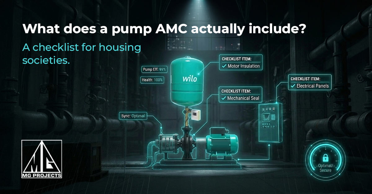 What Does a Pump AMC Actually Include? A Checklist for Housing Societies?
