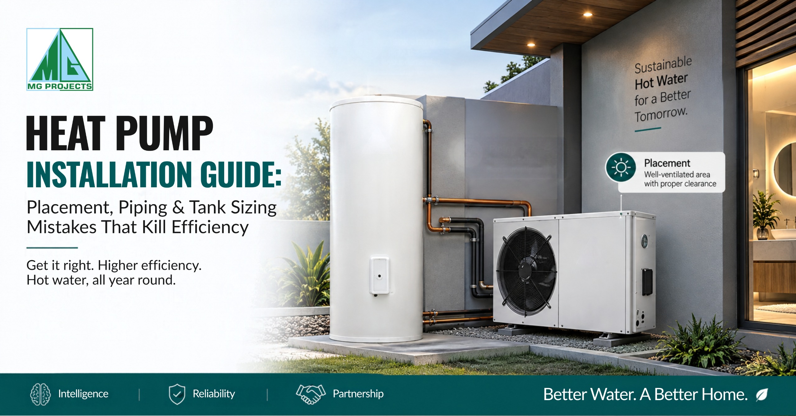 Heat Pump Installation Guide: Placement, Piping & Tank Sizing Mistakes That Kill Efficiency