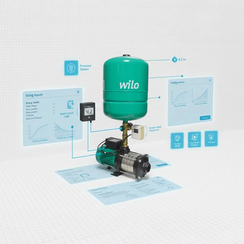 MG Projects: Domestic Pressure Booster System MG Projects: Domestic Pressure Booster System
