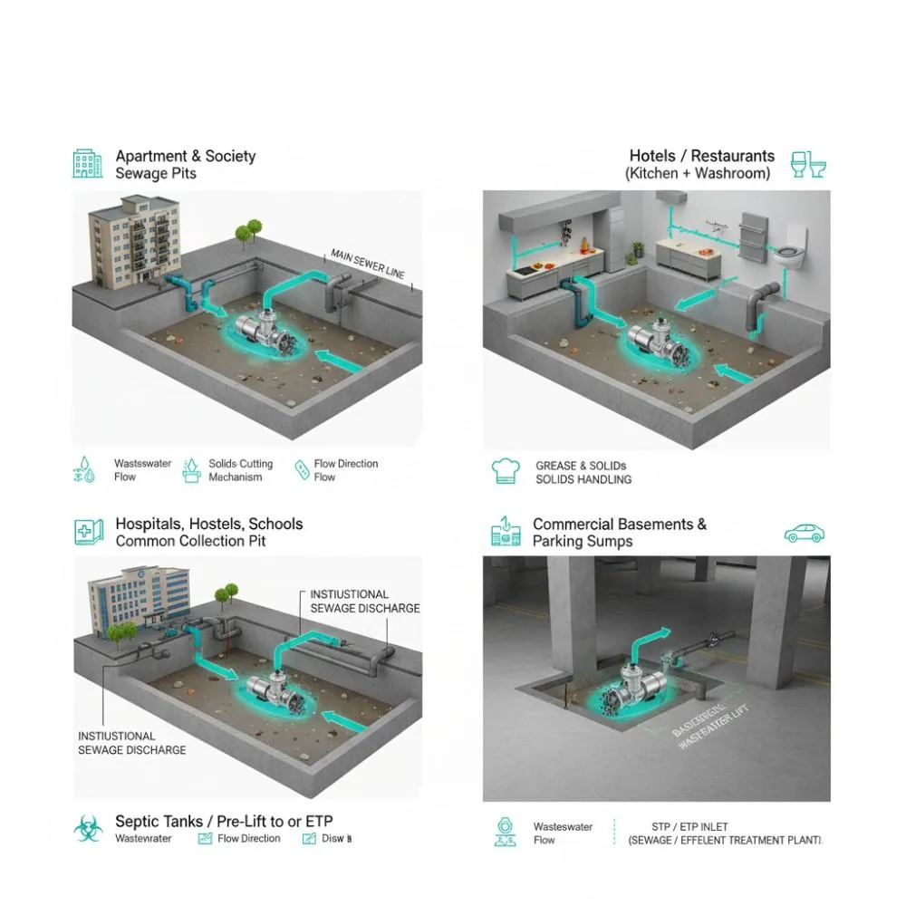 MG Projects: Sewage Pumps, Cutter Pump Sets MG Projects: Sewage Pumps, Cutter Pump Sets